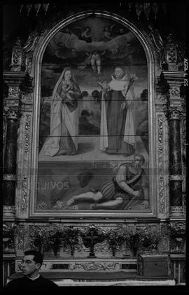 &quot;A conversão de um cavaleiro&quot;, no altar de Santo Angélico da Igreja do Carmo