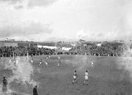 Fase do jogo entre o Lusitano e o Belenenses (06/12/1953)