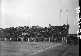 Fase do jogo entre o Lusitano e o Benfica (30/11/1952)