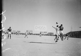 Fase do jogo entre o Lusitano e o Benfica (26/09/1954)