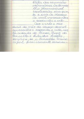 Ata ordinária n.º 01/68 do Conselho Municipal de Évora