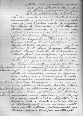 Ata da reunião ordinária nº 15/49 da Câmara Municipal de Évora