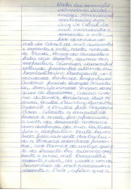 Ata da reunião ordinária nº 14/68 da Câmara Municipal de Évora